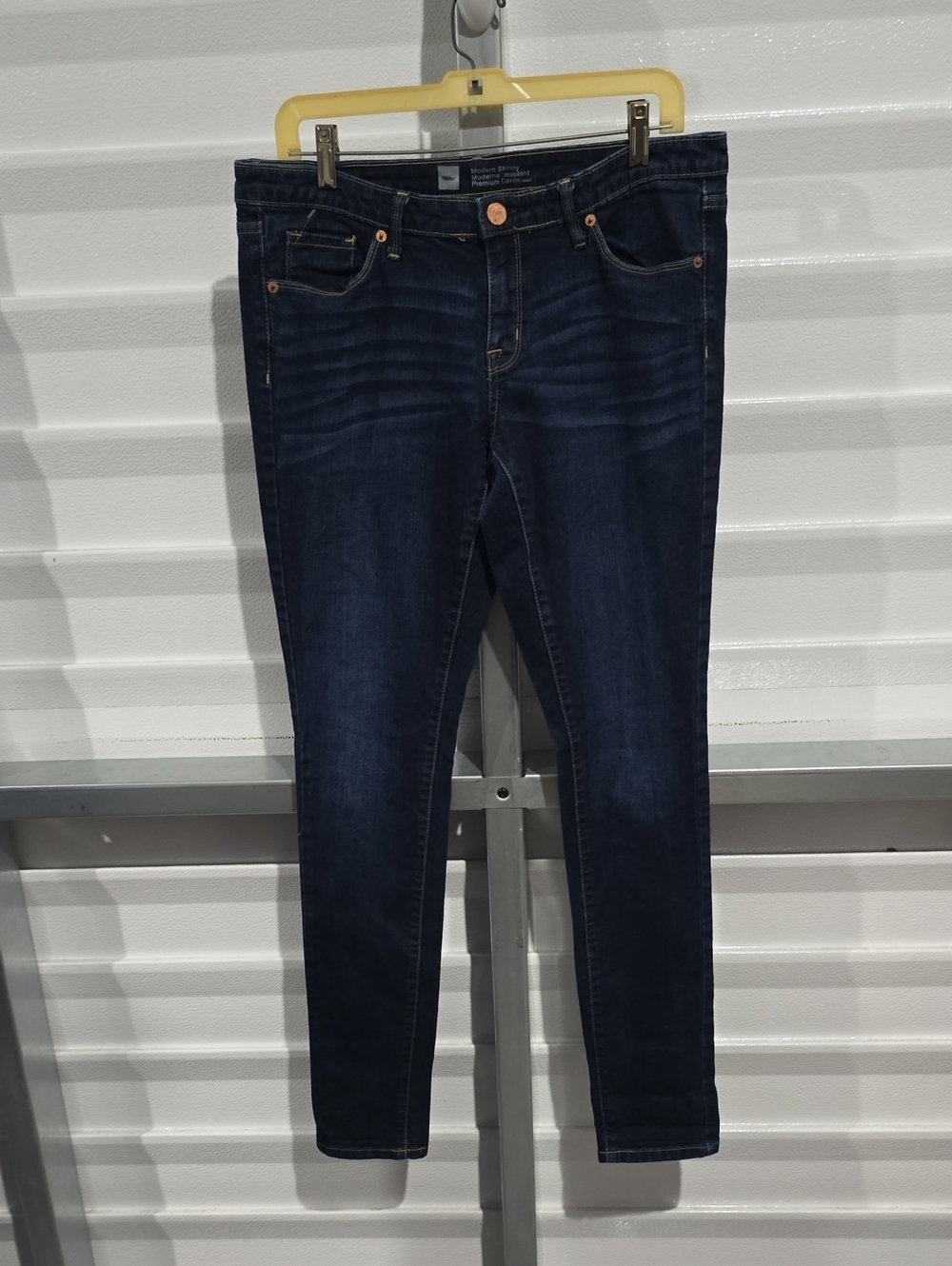 Mossimo Supply Co. Dark Blue Modern Skinny Jeans Size 10L